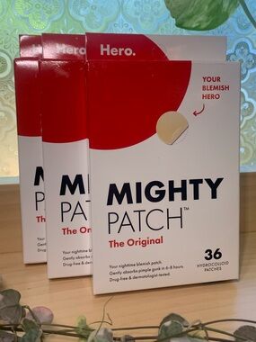 Mighty Patch The Original Night Patch Acne Pimple Patches - pack of 3